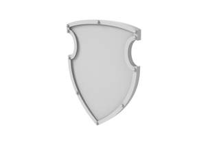 Battle Shield in Smooth Fine Detail Plastic