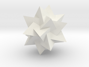 5 tetrahedra compound in White Natural Versatile Plastic