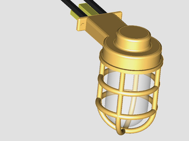 Deckslampen  1:25 - 1:20 in Smooth Fine Detail Plastic