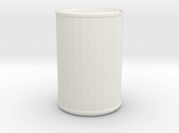 Can in White Natural Versatile Plastic