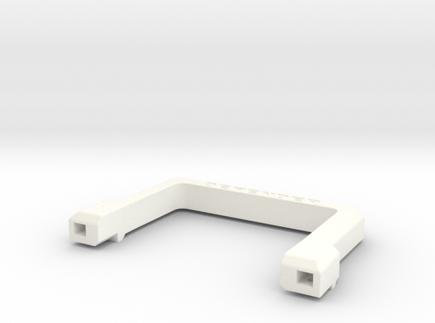 Defender A-Frame Protection Bar in White Processed Versatile Plastic