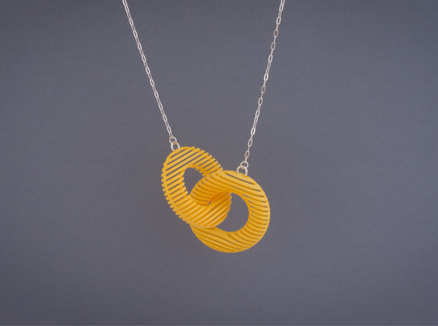 Motif Necklace #02 in Yellow Processed Versatile Plastic