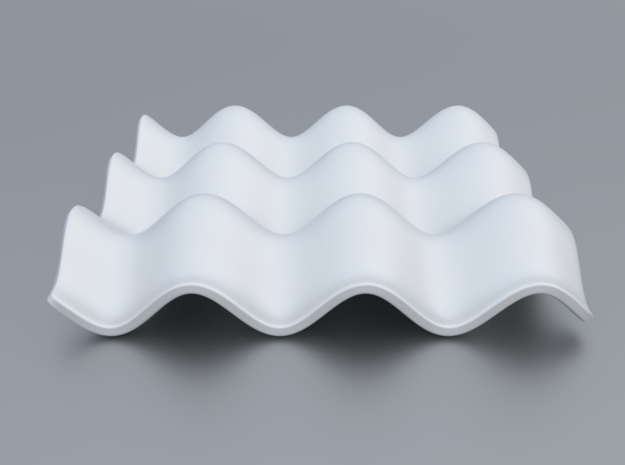 Mathematical Function 3 in White Processed Versatile Plastic