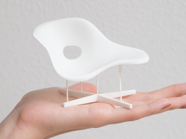 Designer chair - La Chaise Miniature 1:12  in White Natural Versatile Plastic