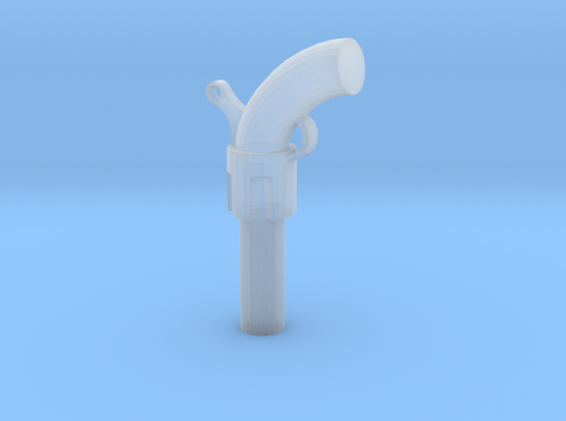 Minimal old gun earing/pendant in Smooth Fine Detail Plastic