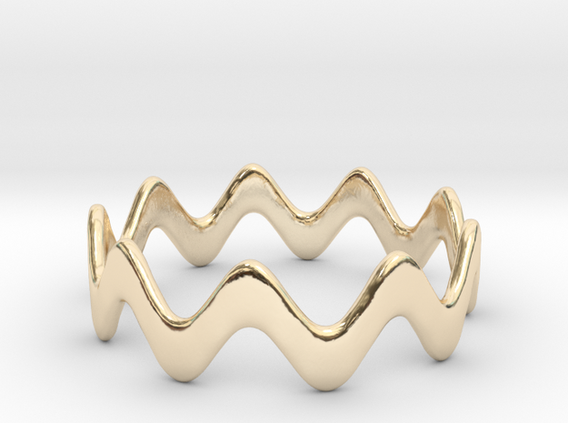 Yumi collection - Size 6 US in 14k Gold Plated Brass