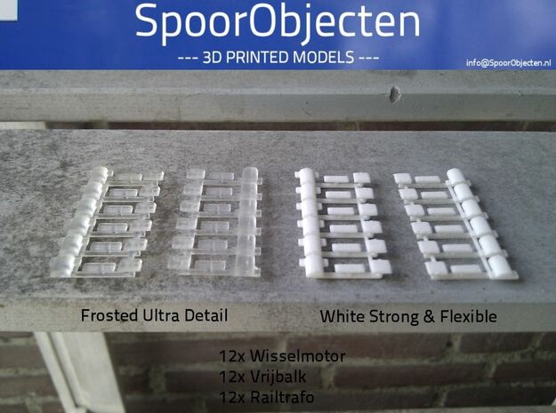 SpoorObjecten (1:160) in Smooth Fine Detail Plastic