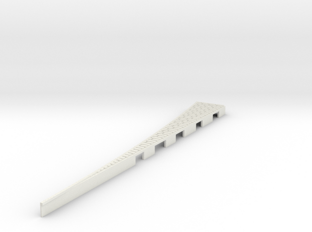P-165stw-tram-Y-point-wedge-outer-RH-w-1a in White Natural Versatile Plastic
