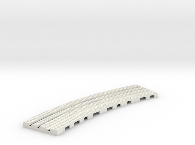 P-9-165stw-long-250r-curved-inside-1a in White Natural Versatile Plastic