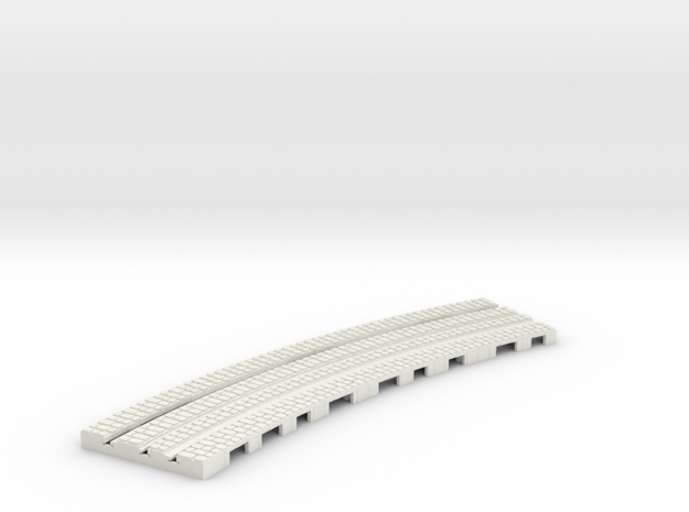 P-9-165stw-long-250r-curved-outside-1a in White Natural Versatile Plastic