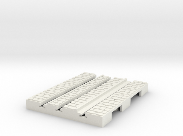P-9-165stw-short-straight-1a in White Natural Versatile Plastic