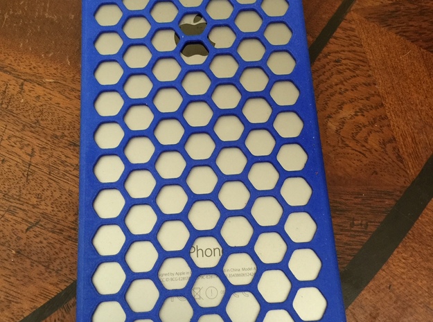 iPhone 6 Plus Honeycomb in Blue Processed Versatile Plastic