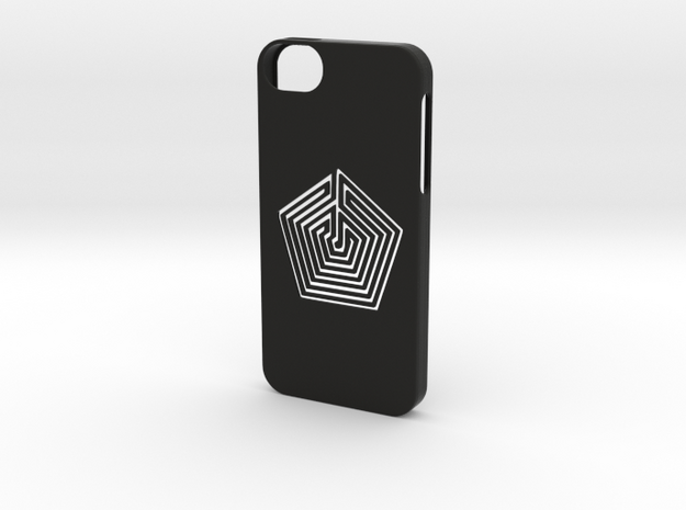 Iphone 5/5s labyrinth case in Black Natural Versatile Plastic