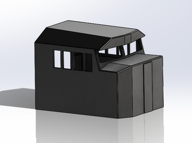 1:87 Crescent Cab (HO) Scale  in Smooth Fine Detail Plastic
