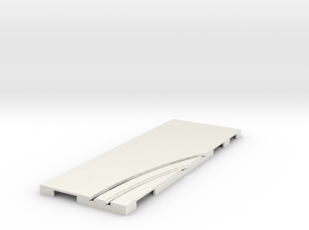 P-65stp-straight-rh-curve-inner-145r-75-pl-1a in White Natural Versatile Plastic