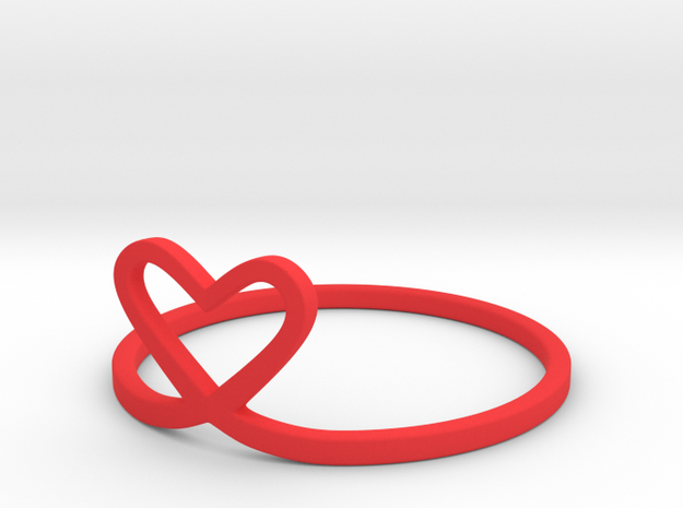 Loveloop in Red Processed Versatile Plastic