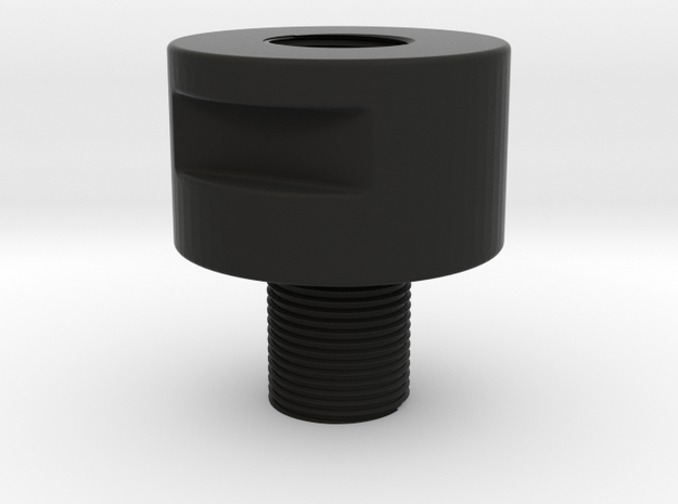 Barrel Adapter Thread Male14mmCW toFemale14mmCCW in Black Natural Versatile Plastic