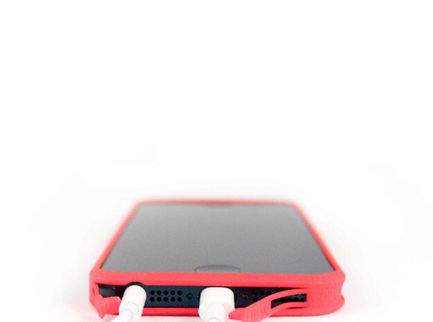 Brute with plugs for iPhone 5 in Blue Processed Versatile Plastic