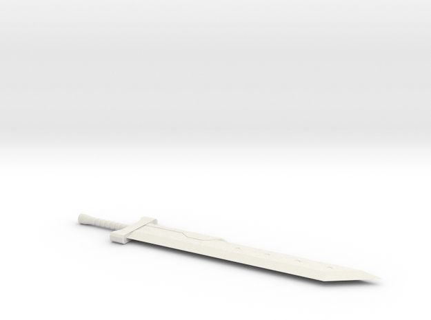 Sword - 5mm in White Natural Versatile Plastic