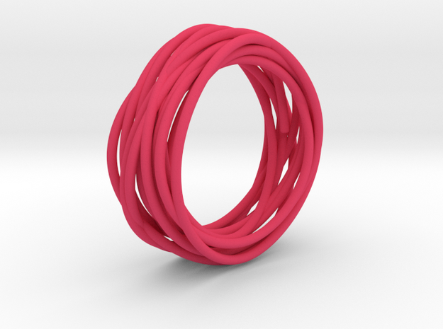 Nest Ring in Pink Processed Versatile Plastic