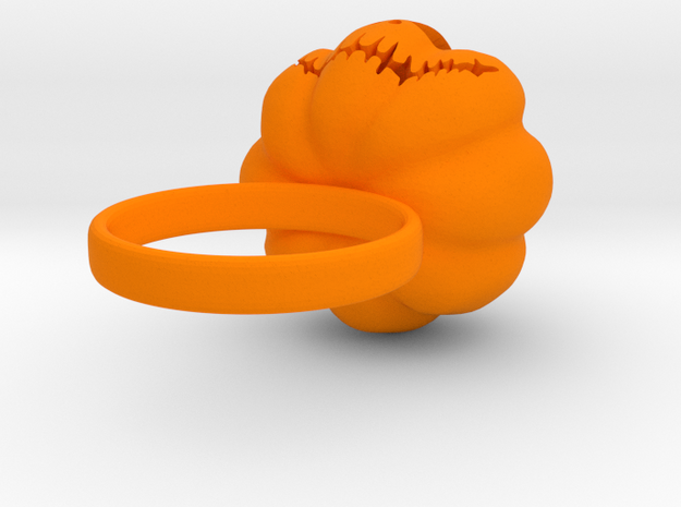 Pumpkin ring - Size 5 in Orange Processed Versatile Plastic