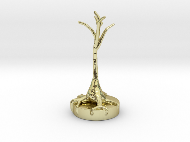 Neural Pyramid Cell in 18k Gold Plated Brass