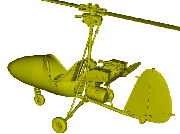 1/16 scale Wallis WA-116 Agile autogyro model kit in Smooth Fine Detail Plastic