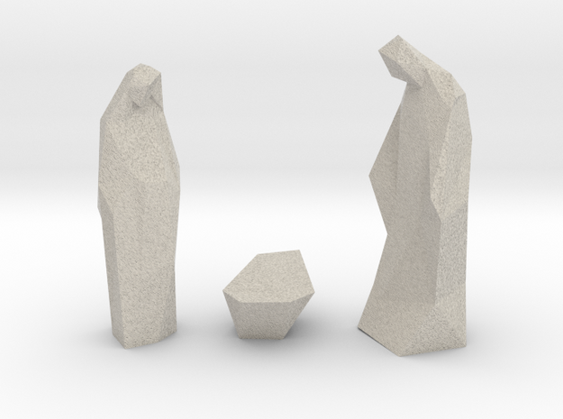 Contemporary Christmas statues in Natural Sandstone