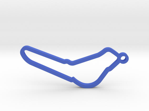 Autodromo Nazionale Monza Key Chain in Blue Processed Versatile Plastic