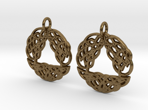 Celtic Arch earrings in Natural Bronze