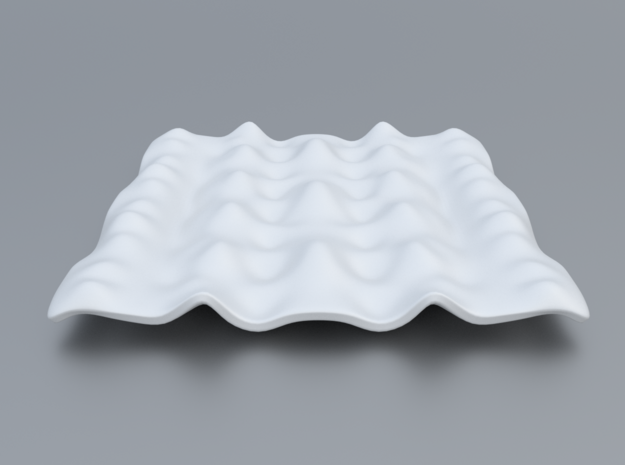 Mathematical Function 12 in White Processed Versatile Plastic