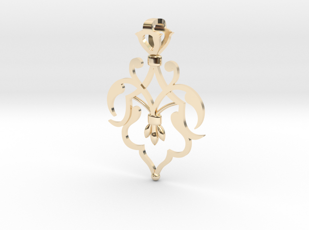 CODE: SL04FX - PENDANT in 14k Gold Plated Brass