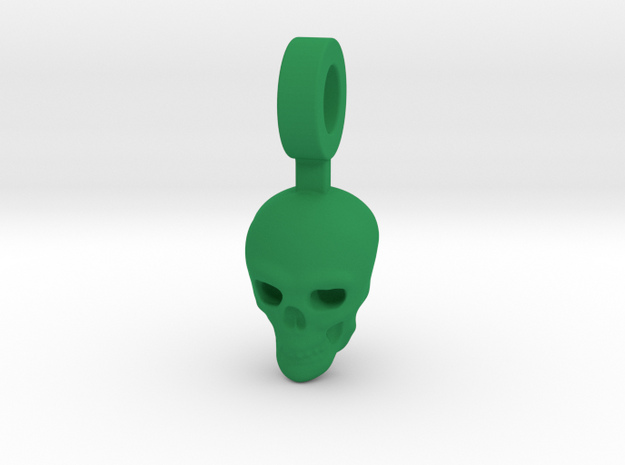 Crystal Skull in Green Processed Versatile Plastic