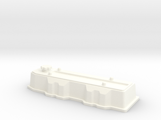 22R 1-10 motor Valve Cover in White Processed Versatile Plastic