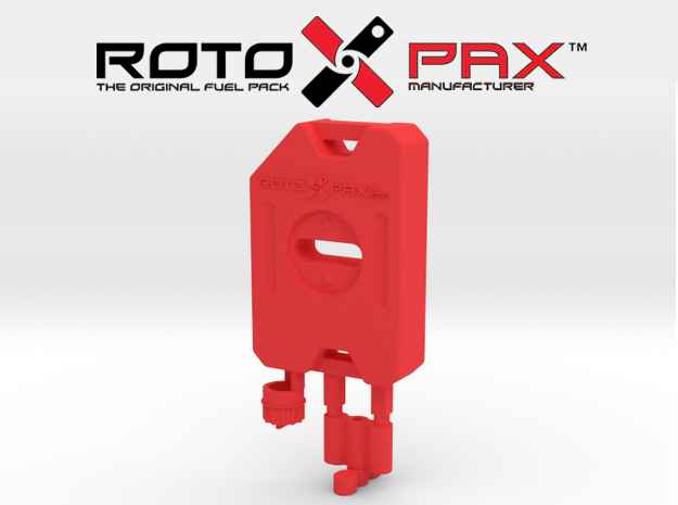 AJ10016 RotoPax 1 Gallon Fuel Pack - RED in Red Processed Versatile Plastic