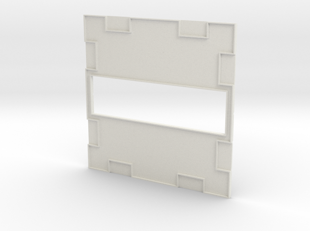 Wall 010 Passthrough in White Natural Versatile Plastic
