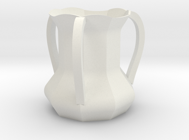 Territorial Cup V2 in White Natural Versatile Plastic