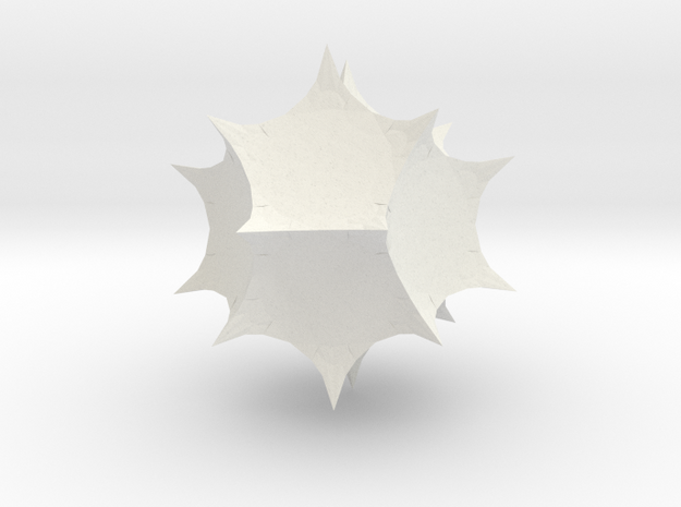 Mathematica 2 Spikey in White Natural Versatile Plastic
