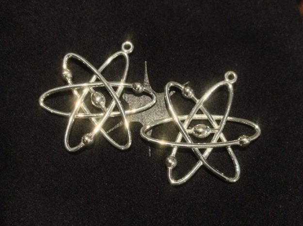 Atom Earring Set in Polished Silver
