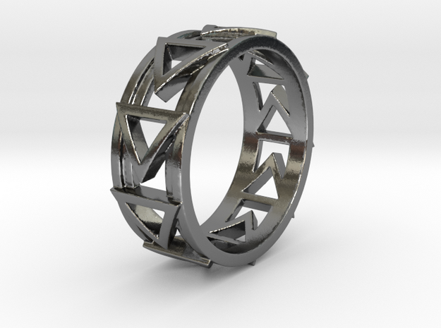 Dreiecklein Ring Size 10.5 in Polished Silver