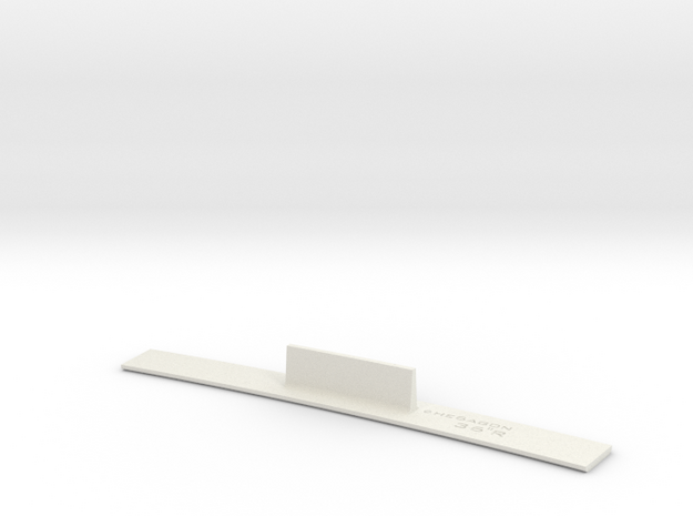 ME83-36R Curve Template HO Scale in White Natural Versatile Plastic