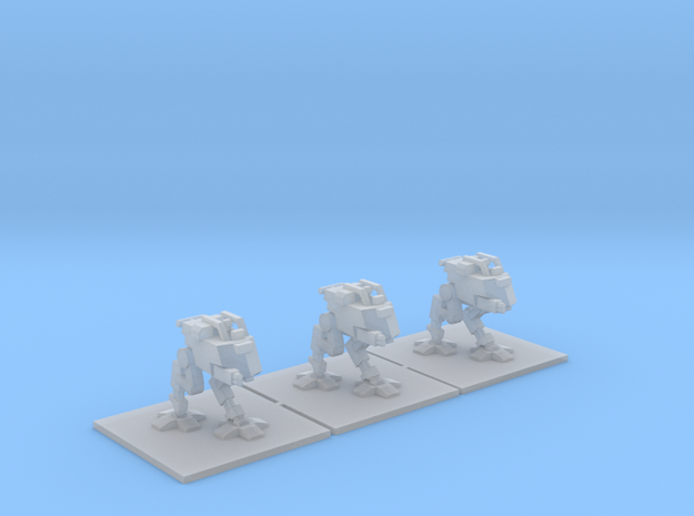 [3mm] 3x Airborne Close Support Walker in Smooth Fine Detail Plastic