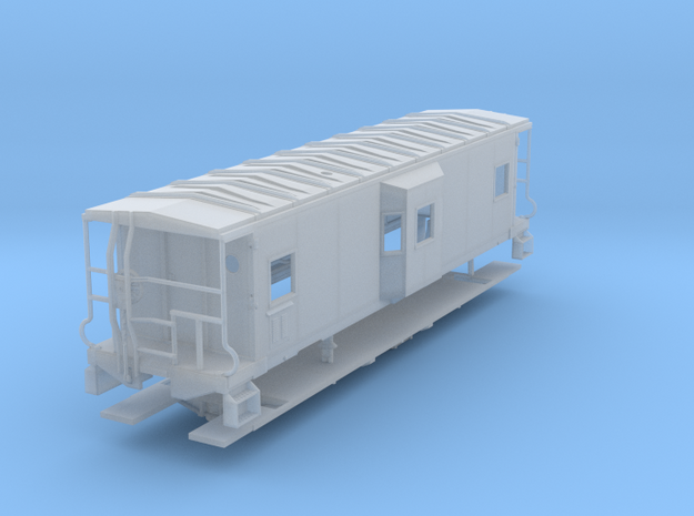 Sou Ry. bay window caboose - Gantt - S scale in Smooth Fine Detail Plastic