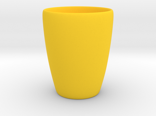 Coffee mug #1 - Inner ear in Yellow Processed Versatile Plastic