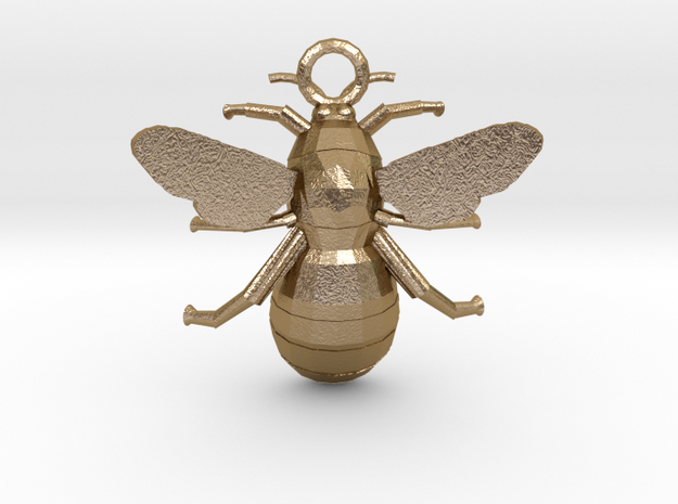 Bumblebee Pendant in Polished Gold Steel