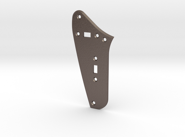 Jag Rhythm Circuit Plate - 2 On/Off switches Bevel in Polished Bronzed Silver Steel