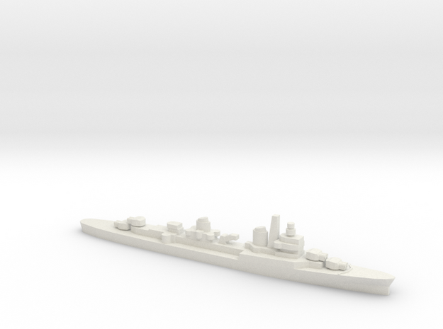 Captaini Romani Class Cruiser w/ Barrels, 1/3000 in White Natural Versatile Plastic