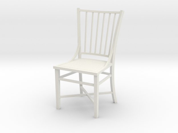 1:24 French Country Chair in White Natural Versatile Plastic