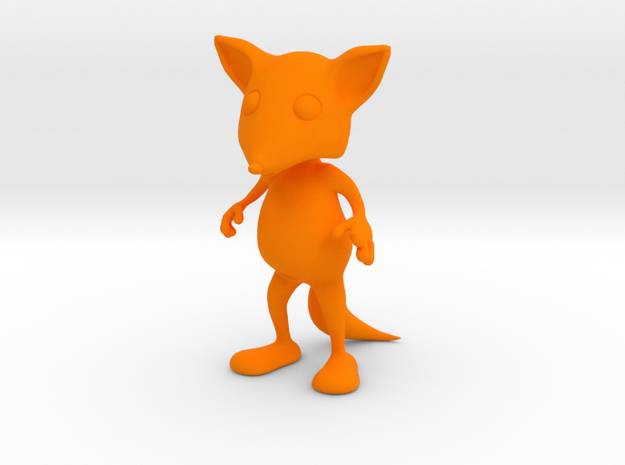 Tiny Fox in Orange Processed Versatile Plastic