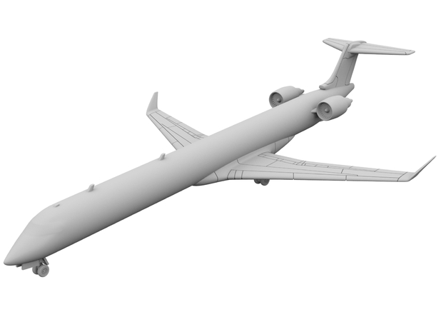 1:400_CRJ 1000 [x2][A] in Smooth Fine Detail Plastic